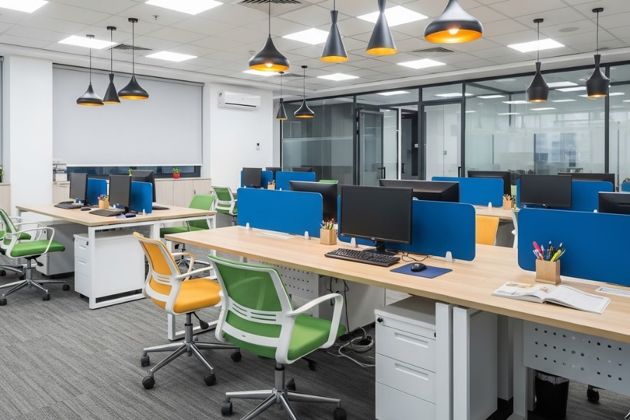 Đơn Vị Thiết Kế Nội Thất Văn Phòng tại Thuận An công nghiệp hiện đại