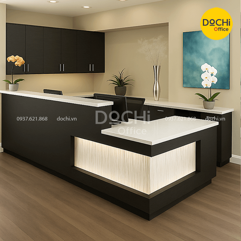 Quầy lễ tân cao cấp QLT089