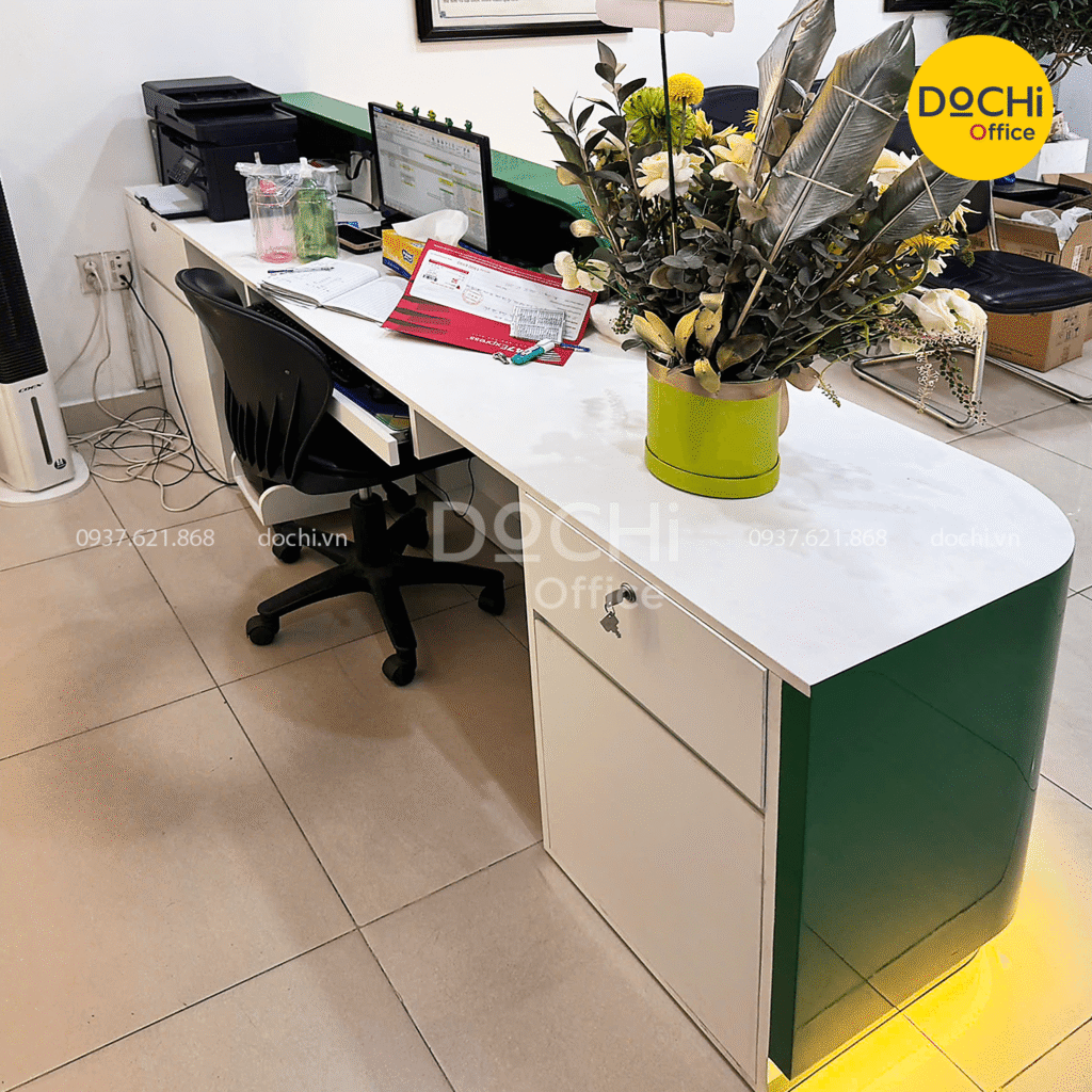 Khu vực lễ tân - Điểm nhấn đầu tiên của doanh nghiệp