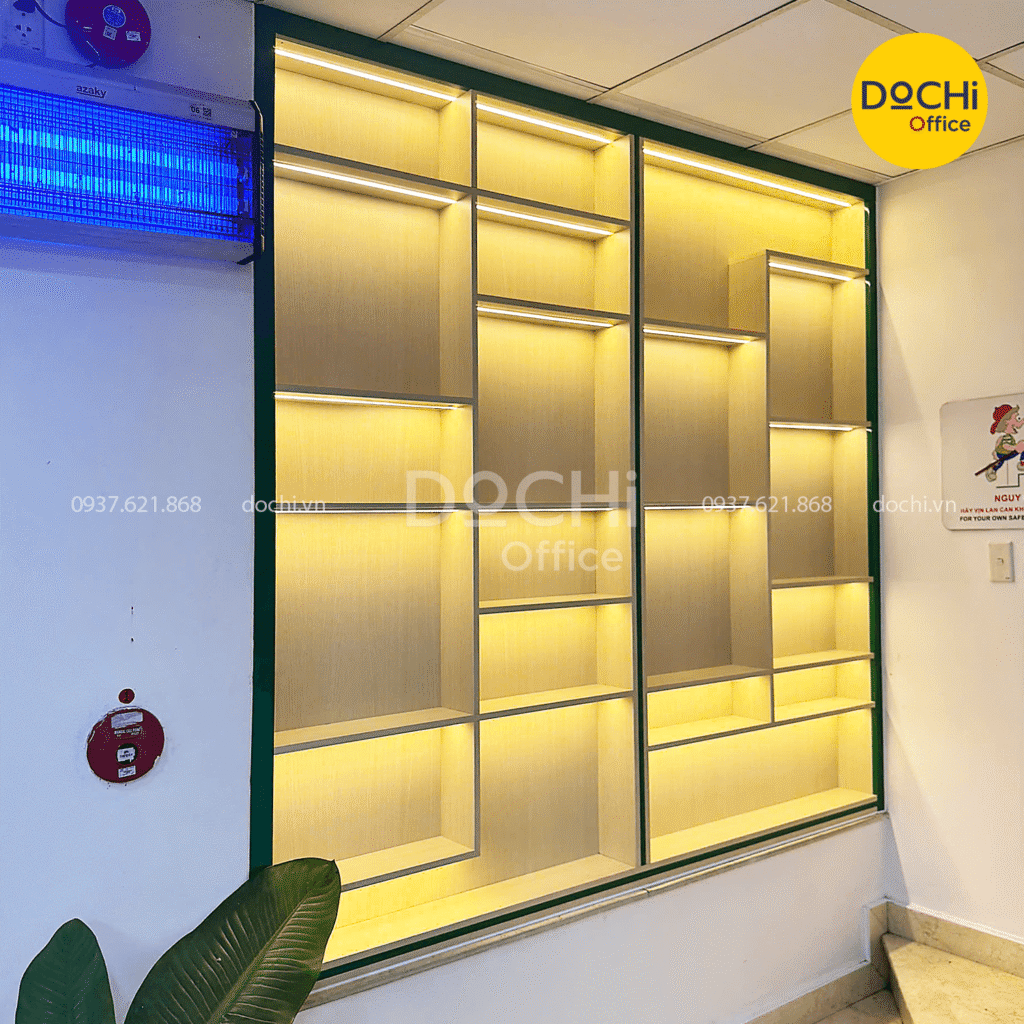 Tủ trưng bày âm tường, tối ưu không gian và thẩm mỹ