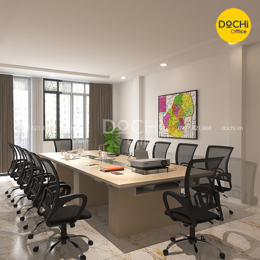 Tránh để bàn làm việc ngay bên dưới xà, đèn chùm hoặc quạt trần