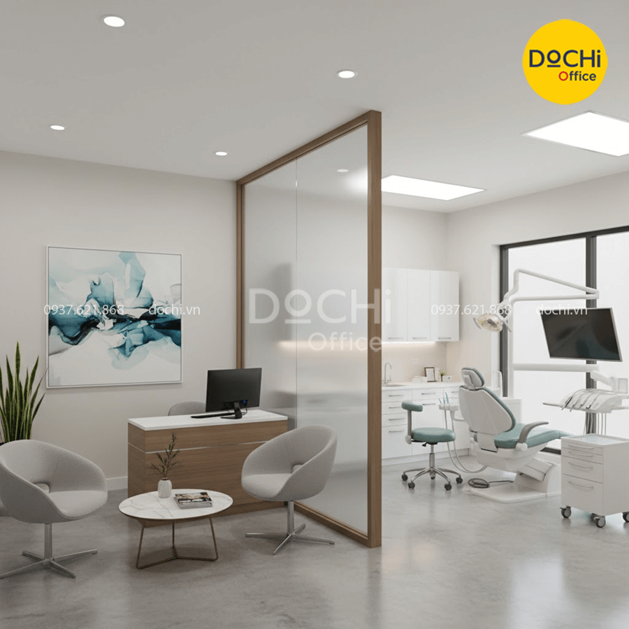 Một số mẫu nội thất văn phòng nha khoa đạt chuẩn ấn tượng, hiện đại