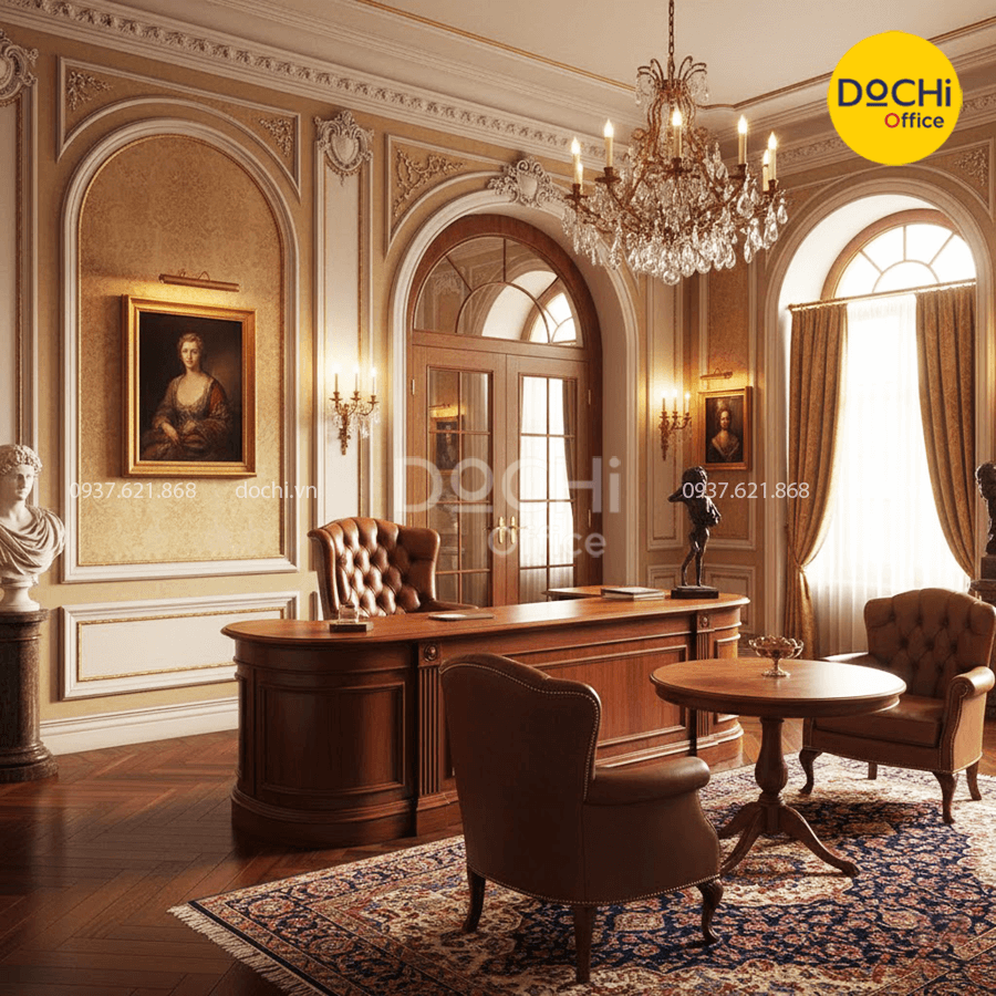 Đặc trưng của nội thất văn phòng phong cách cổ điển