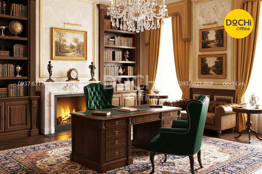 Phong cách thiết kế văn phòng cổ điển