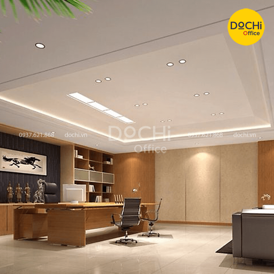 Thiết kế văn phòng giám đốc không gian lớn