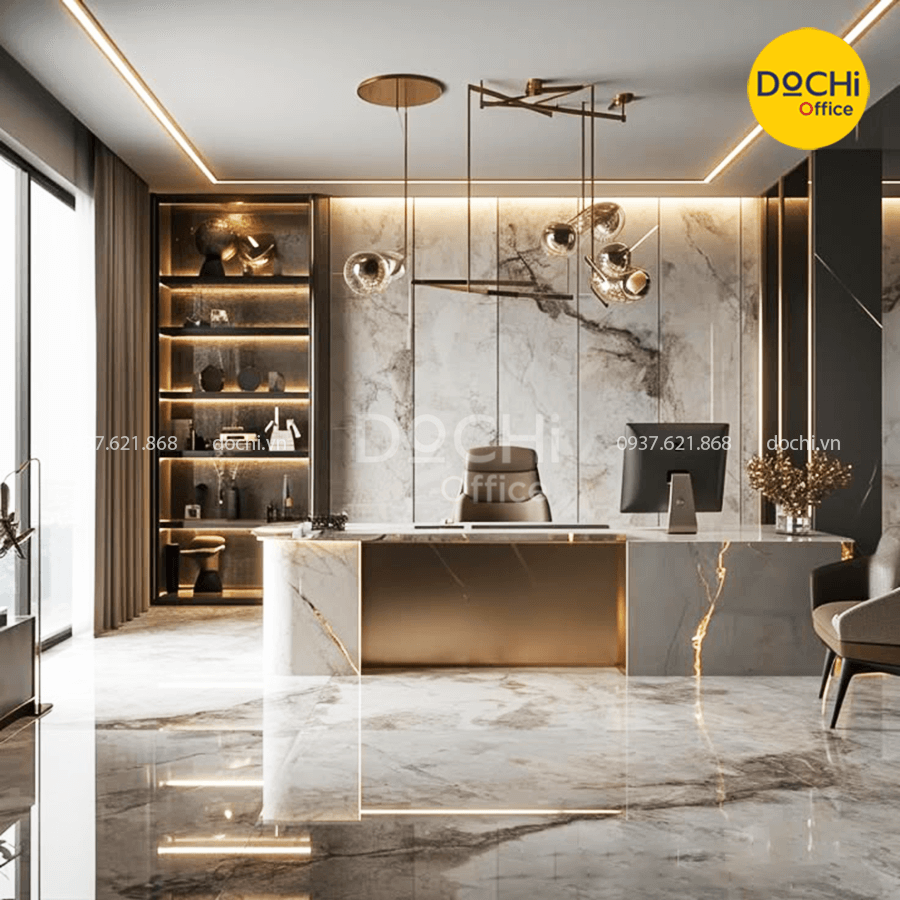 Thiết kế nội thất phòng giám đốc hiện đại, sang trọng