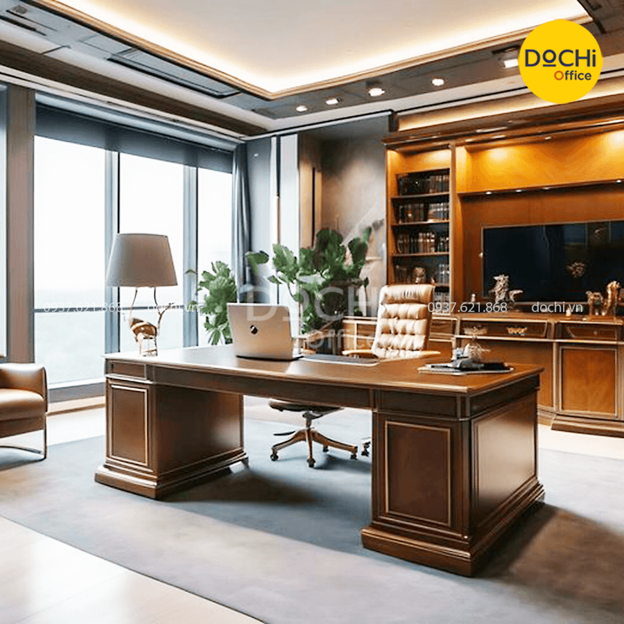 Mẫu thiết kế phòng giám đốc cổ điển, bề thế