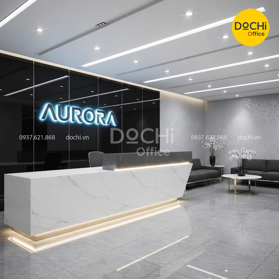 Mẫu thiết kế nội thất khu vực lễ tân