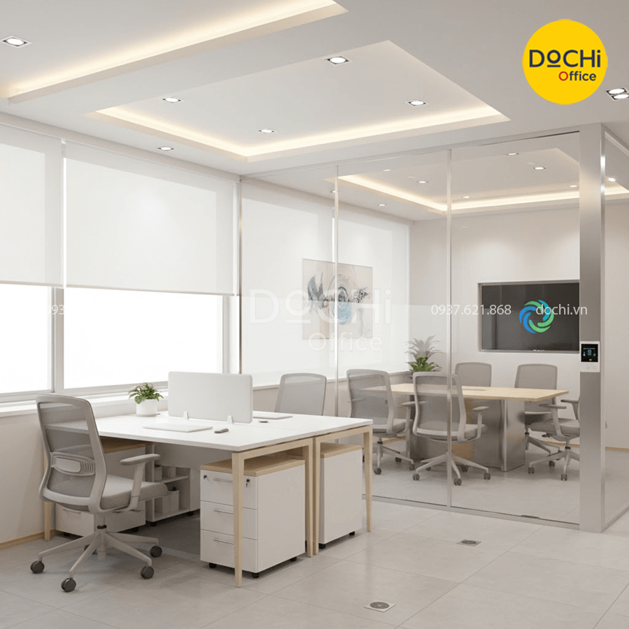 Thiết kế nội thất văn phòng nhỏ hiện đại, thông minh