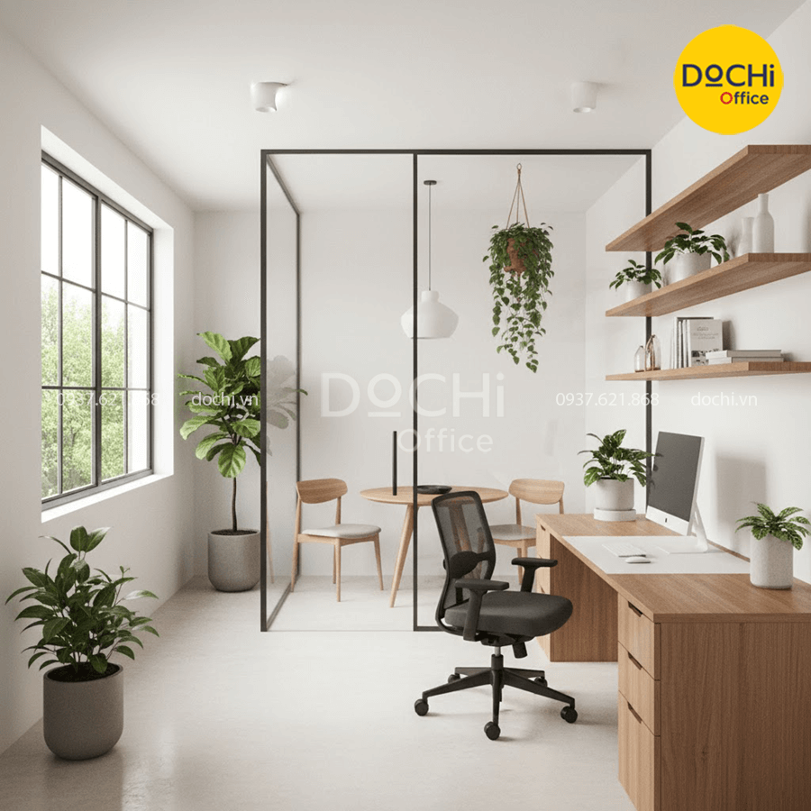 Thiết kế nội thất văn phòng nhỏ theo phong cách Bắc Âu