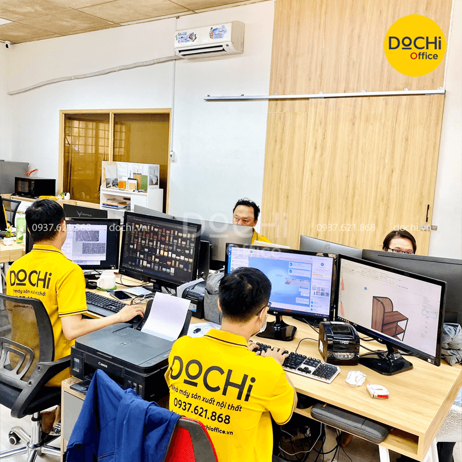 Quy trình sản xuất nội thất gỗ công nghiệp tại DOCHI OFFICE
