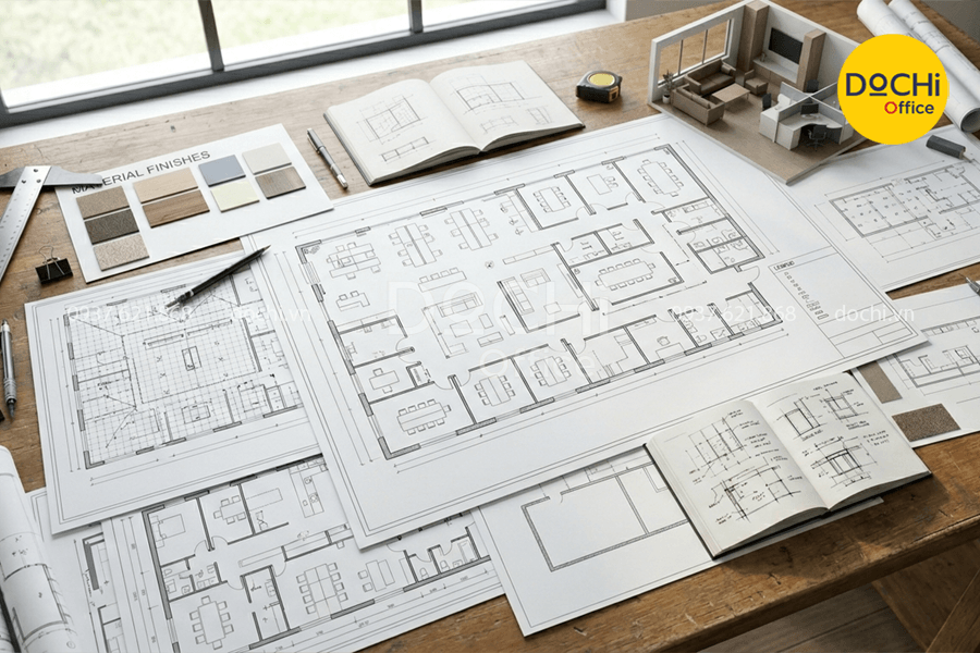Bản vẽ văn phòng làm việc là gì?