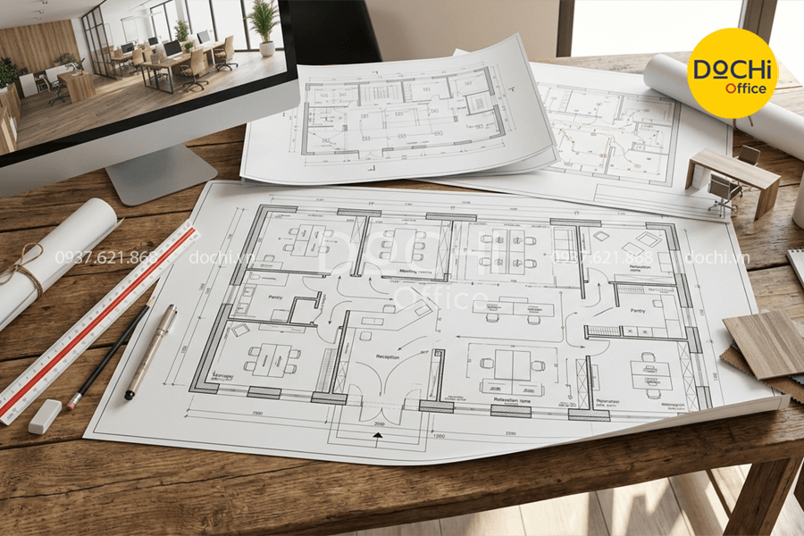 Cách đọc bản vẽ thiết kế văn phòng làm việc