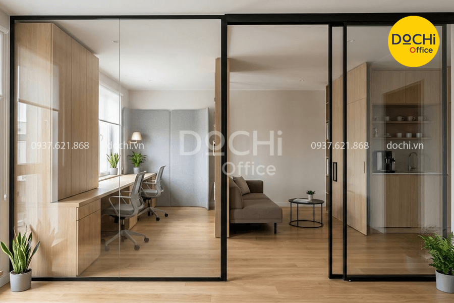 Mẫu thiết kế nhà kết hợp văn phòng diện tích 50m2