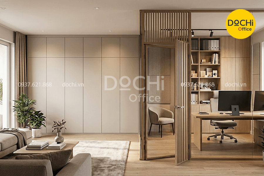 Mẫu thiết kế căn hộ kết hợp văn phòng