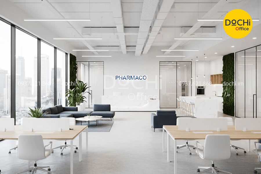 Sử dụng nội thất với thiết kế phù hợp với ngành dược