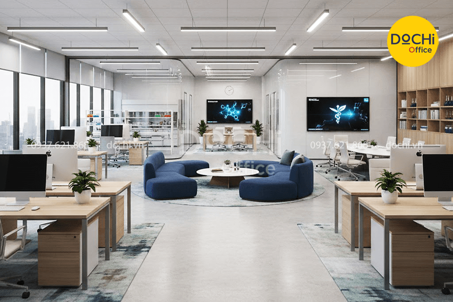 Tiêu chuẩn thiết kế nội thất văn phòng công ty dược