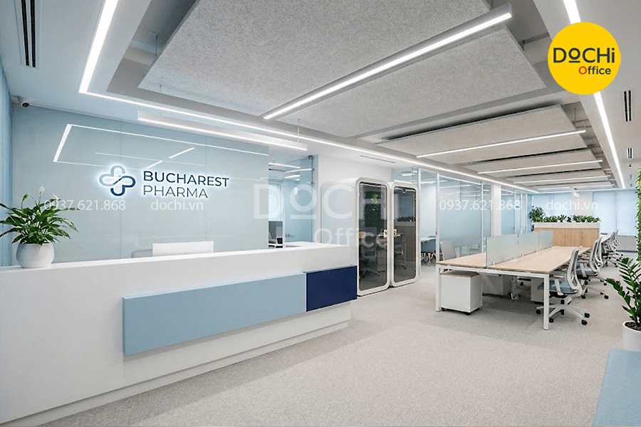 Lưu ý khi thiết kế nội thất văn phòng công ty dược