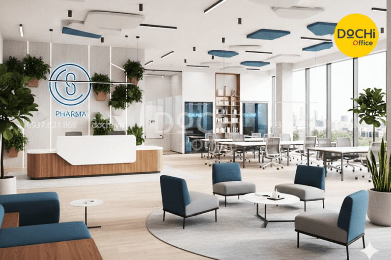 21+ Mẫu thiết kế nội thất văn phòng công ty dược đạt chuẩn chuyên nghiệp