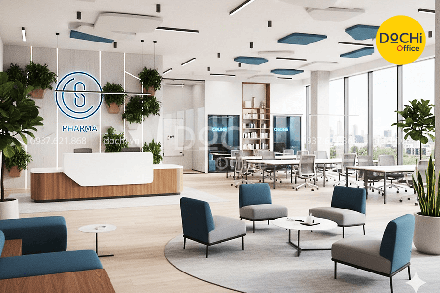 21+ Mẫu thiết kế nội thất văn phòng công ty dược đạt chuẩn chuyên nghiệp