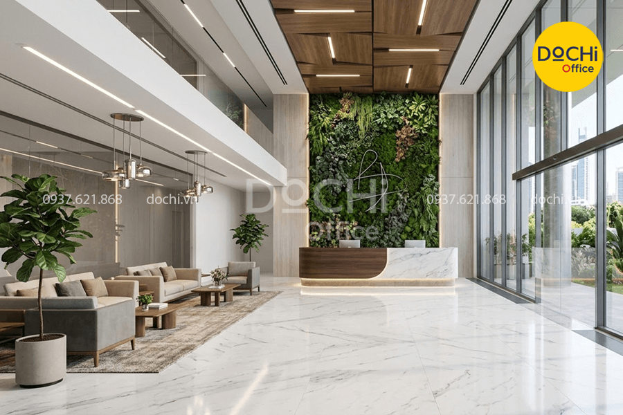 Tại sao công ty nên đầu tư làm sảnh văn phòng chuyên nghiệp?