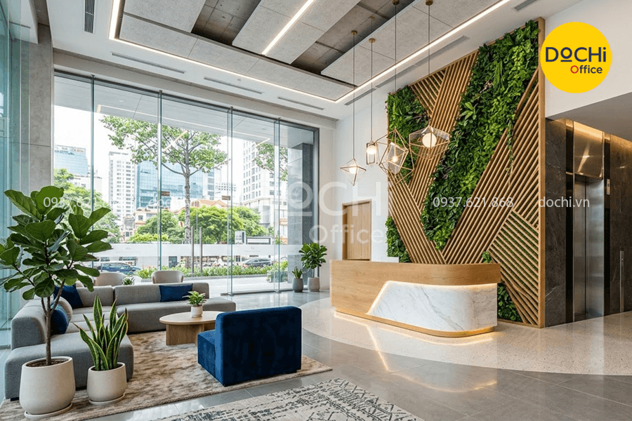 Xu hướng thiết kế sảnh văn phòng phổ biến hiện nay