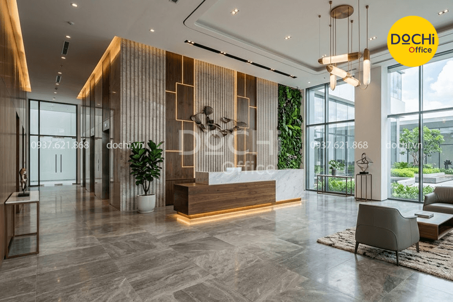 Các yếu tố không thể thiếu của một sảnh văn phòng chuyên nghiệp