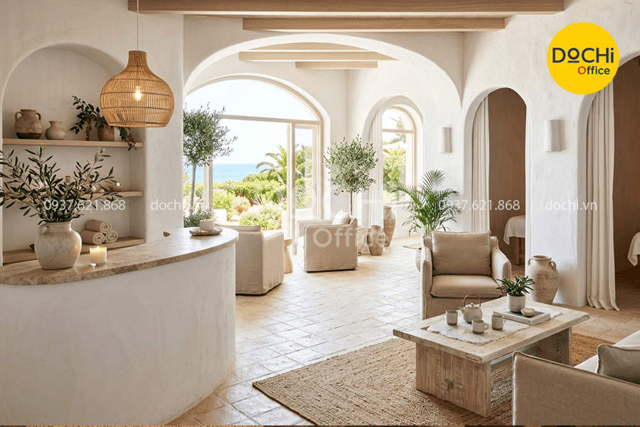 Mẫu thiết kế nội thất Spa phong cách Địa Trung Hải