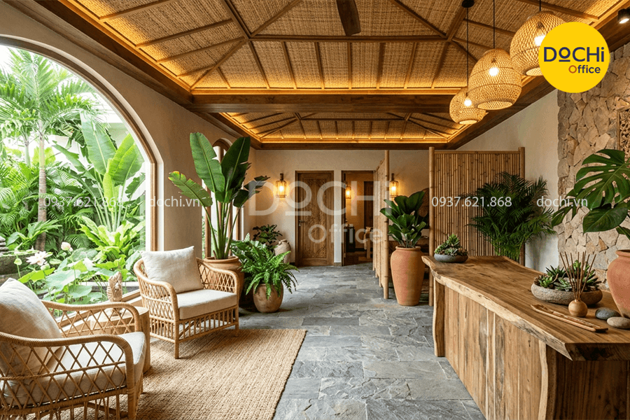 Mẫu thiết kế nội thất Spa theo phong cách Bali