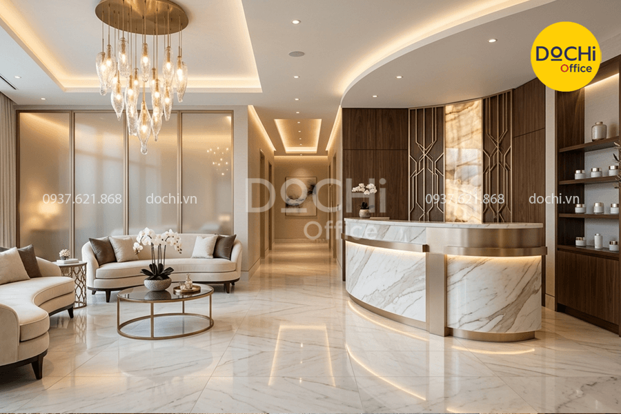 Mẫu thiết kế nội thất Spa phong cách Luxury