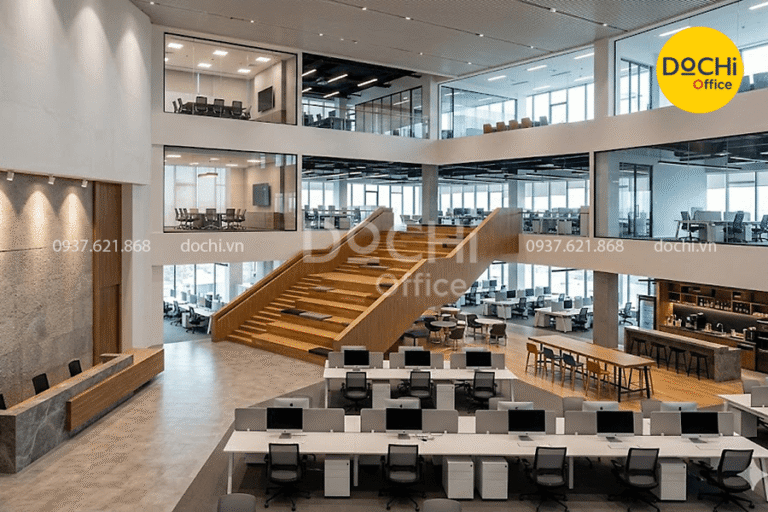 11+ Mẫu thiết kế nội thất văn phòng công ty công nghệ hiện đại, năng động