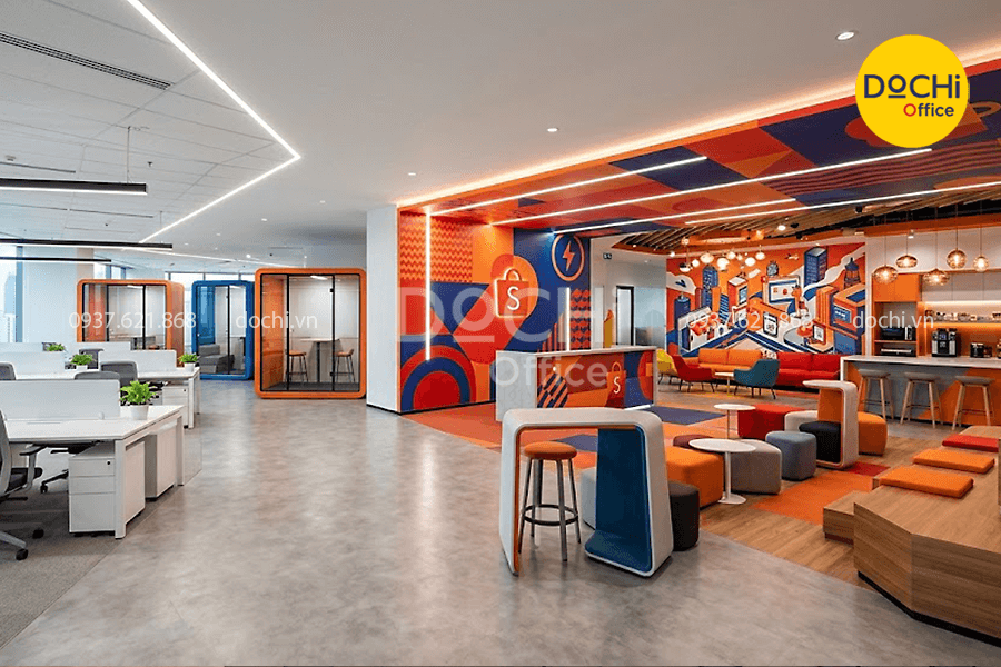 Phong cách thiết kế văn phòng sáng tạo