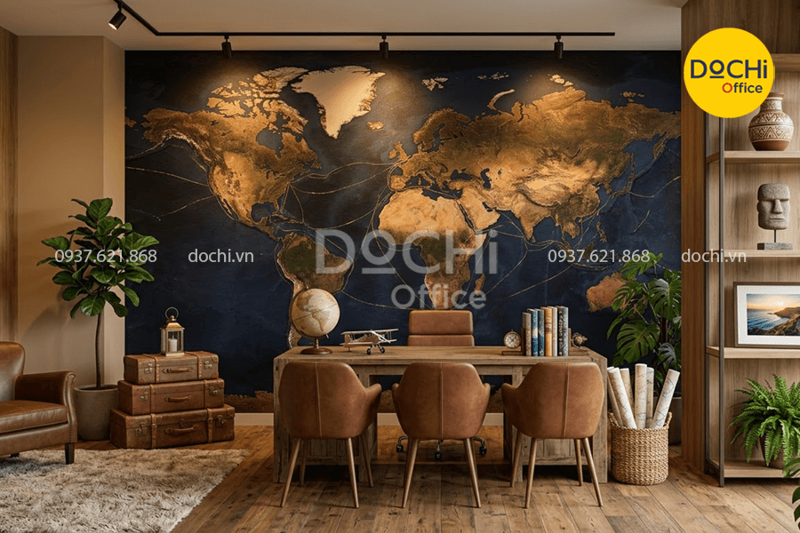 Bí quyết trang trí cho văn phòng công ty du lịch