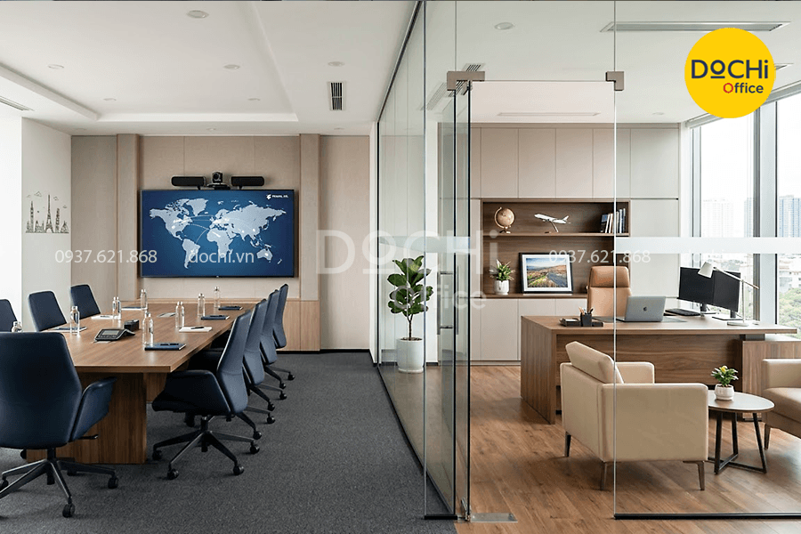 Khu vực phòng họp và phòng giám đốc