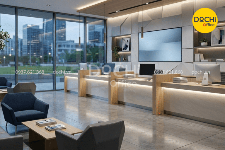 Thiết kế văn phòng giao dịch hiện đại, chuyên nghiệp