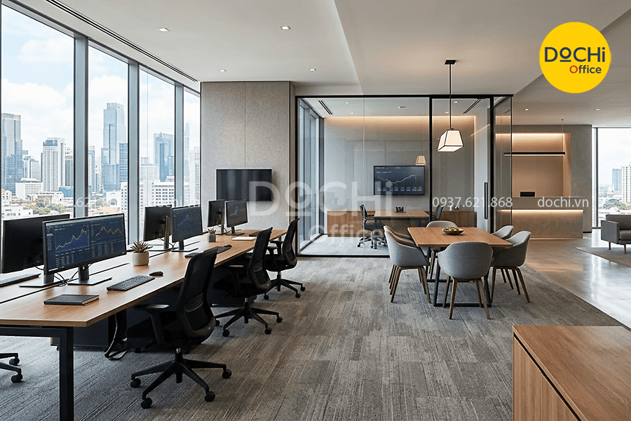 Các phong cách thiết kế văn phòng công ty tài chính