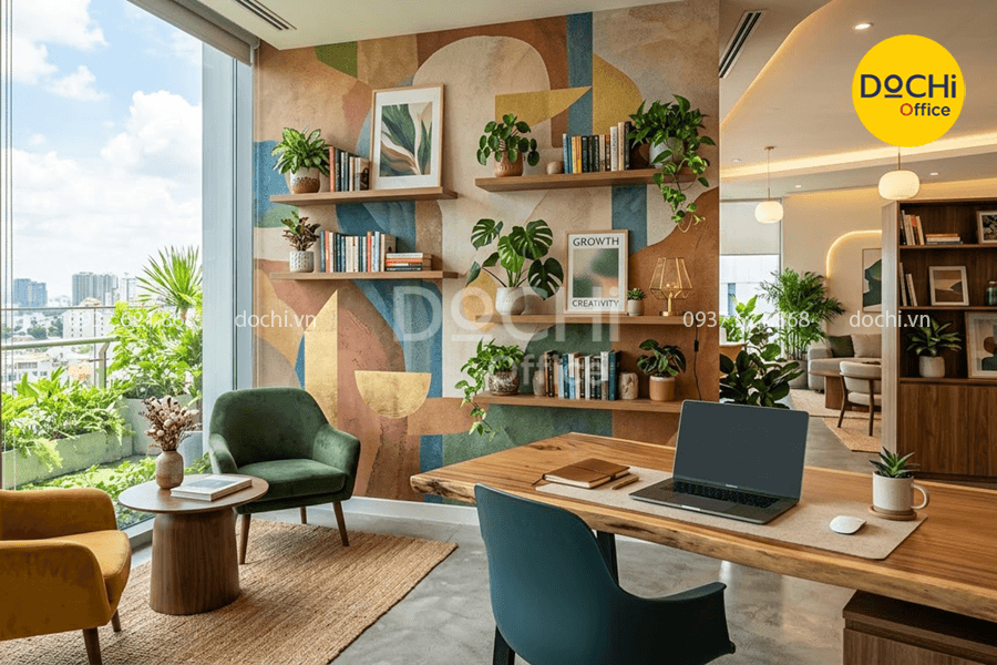 Trang trí phòng làm việc văn phòng đẹp, khơi gợi cảm hứng làm việc