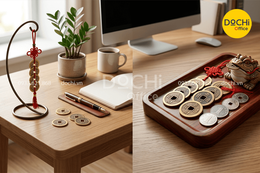 Top các vật phẩm phong thủy để bàn làm việc thu hút tài lộc