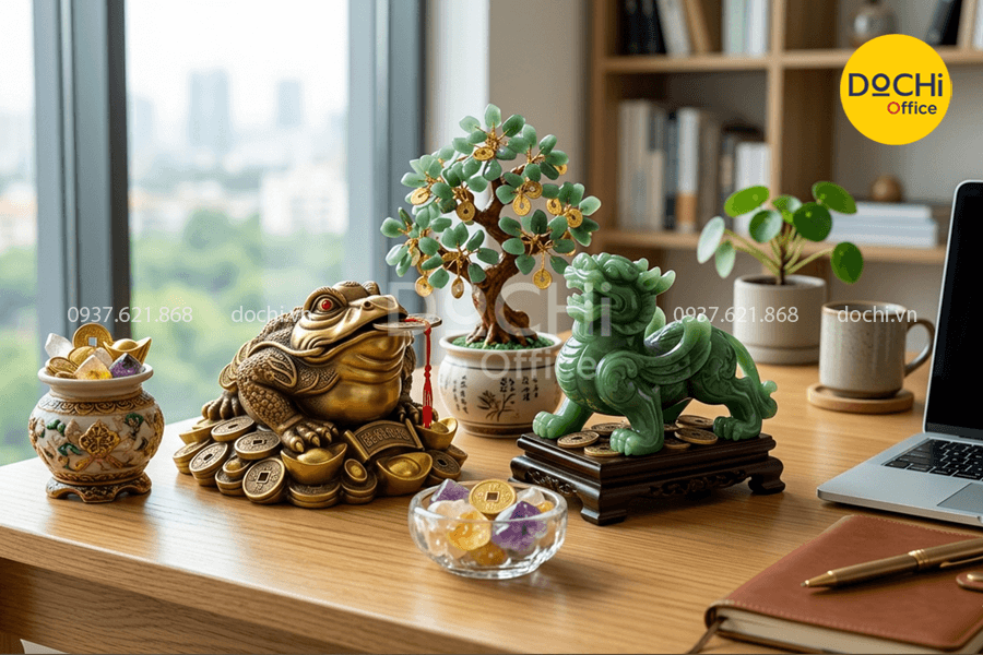 Top các vật phẩm phong thủy để bàn làm việc
