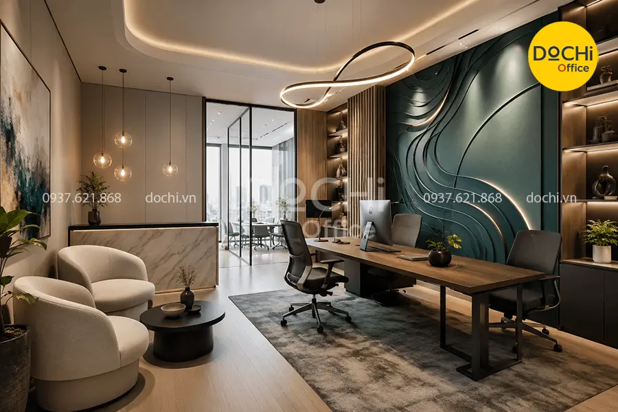 Mẫu nội thất văn phòng 30m2 độc đáo, ấn tượng