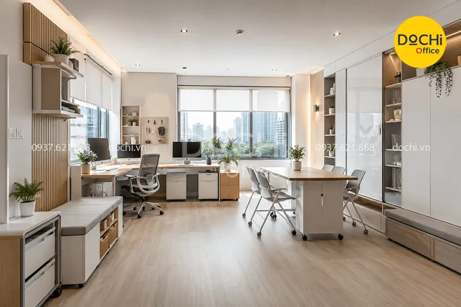 Mẫu nội thất văn phòng 30m2 thông minh