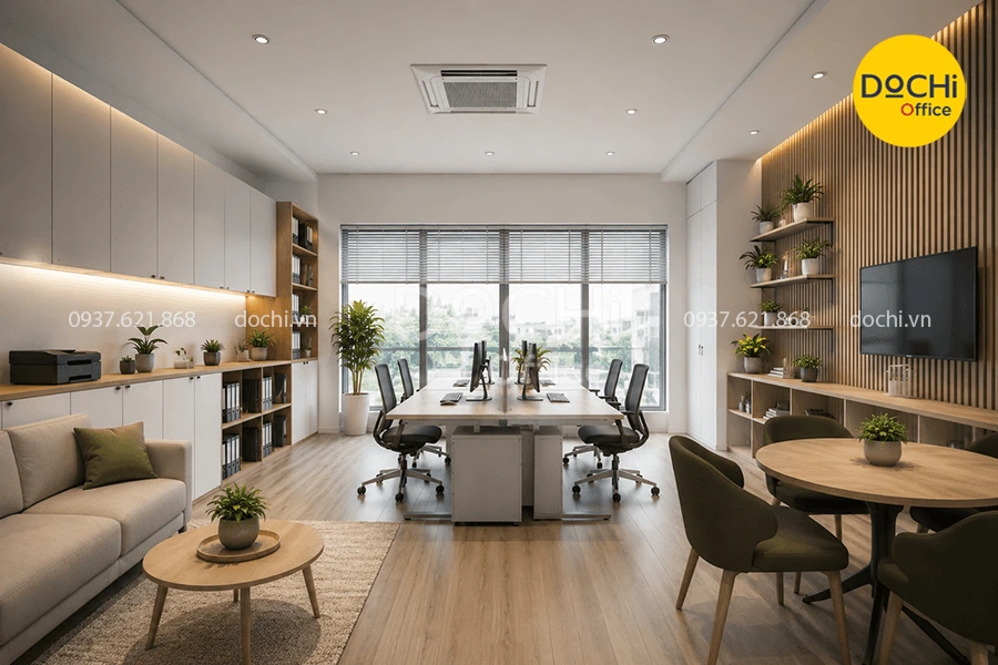 Cách bố trí nội thất văn phòng 30m2 tối ưu diện tích