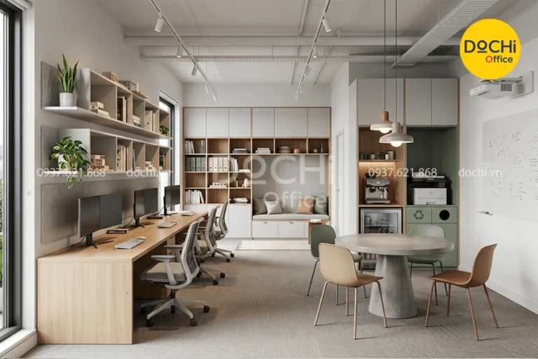 15+ Mẫu thiết kế nội thất văn phòng 30m2 đẹp, tiện nghi