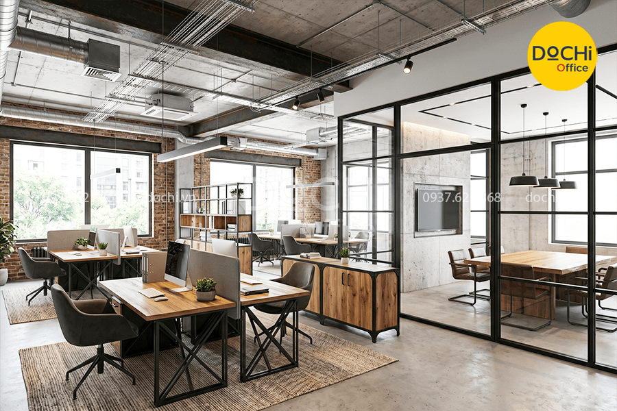 Ứng dụng phong cách thiết kế công nghiệp cho thiết kế nội thất văn phòng